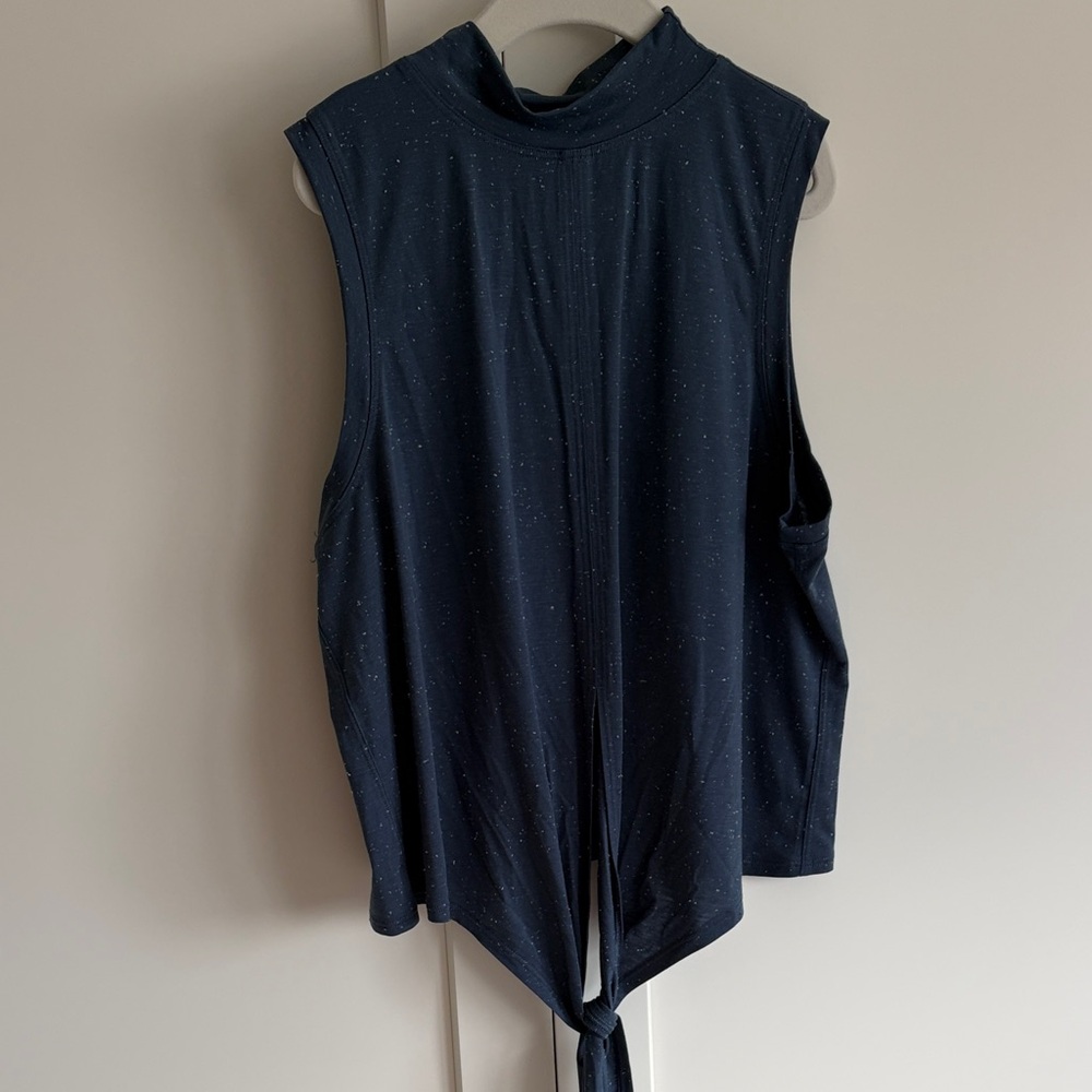 Lululemon Sleeveless Navy Tie-Front Tank - Sz 4